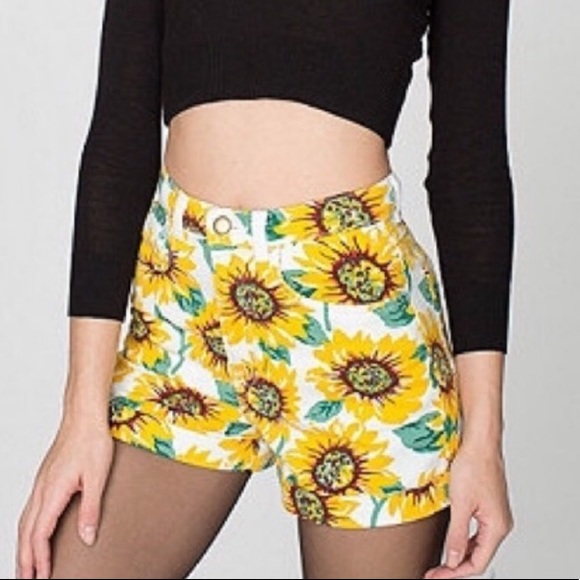 sunflower shorts american apparel